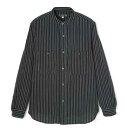 AttractionsWEARMASTERSLot.805 Stripe Band Collar Shirt - Black (アトラクションズ)正規取扱店(Official Dealer)Cannon Ball(キャノンボール)【送料無料/WEARMASTERS/BILTBUCK】(4)