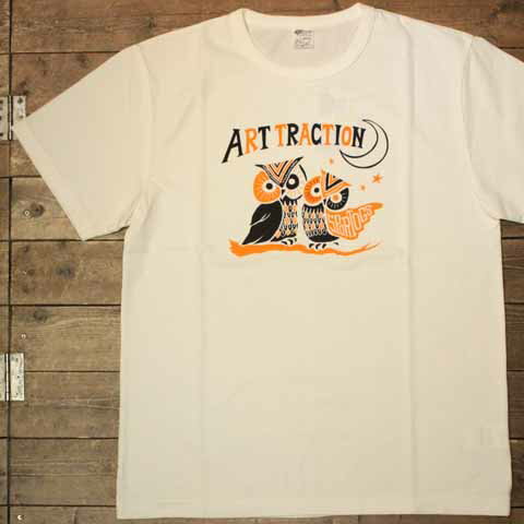 AttractionsARTtraction SPORTOGSART063 Owl S/S TeeWhite【Attractions】(アトラクションズ)正規取扱店(Official Dealer)Cannon Ball(キャノンボール)【WEARMASTERS/BILTBUCK】
