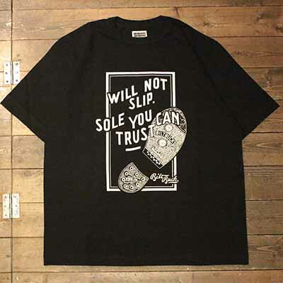 AttractionsWEARMASTERSAM0006 Biltbuck Boots Sole Tee With Boots Charm Black(アトラクションズ)正規取扱店(Official Dealer)Cannon Ball(キャノンボール)