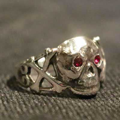 AttractionsBILTBUCKBS0001 Skull  Crossbones Ring(AgNVY)K戵X(Official Dealer)Cannon Ball(Lm{[)y/WEARMASTERS/BILTBUCKz