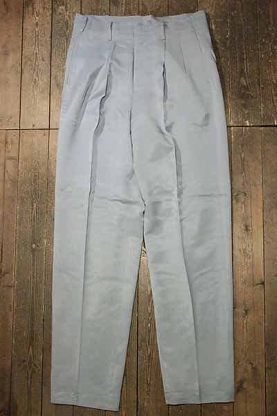 AttractionsWEARMASTERSLot.818 Heavy Rayon Gabardine Double Pleats Trousers - Sax...