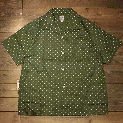 AttractionsWEARMASTERSLot.834 Dot Cotton Shirt - Green -(アトラクションズ)正規取扱店(Official Dealer)Cannon Ball(キャノンボール)【送料無料/WEARMASTERS/BILTBUCK】