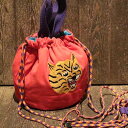 HOUSTONwoman 6014W COTTON EFFECT BAG (TIGER) -RED-【HOUSTON】(ヒューストン)正規取扱店(Official Dealer)Cannon Ball(キャノンボール)【あす楽対応/送料無料】