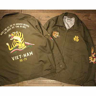 HOUSTON51350VIETNAM JACKET (TIGER)OLIVE DRAByHOUSTONz(q[Xg)K戵X(Official Dealer)Cannon Ball(Lm{[)yyΉ/z