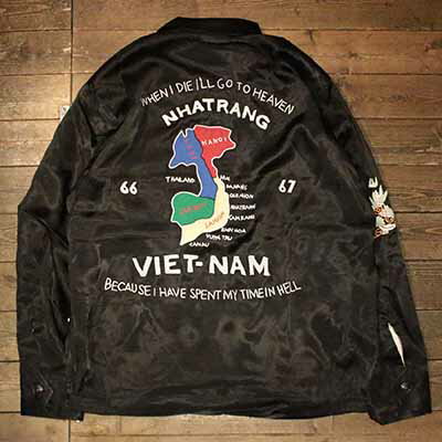 HOUSTON51365RAYON VIETNAM JACKETBLACKyHOUSTONz(q[Xg)K戵X(Official Dealer)Cannon Ball(Lm{[)yyΉ/z