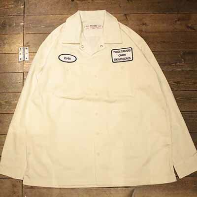 HOUSTON41090CUSTOM TC TWILL WORK SHIRTOFF WHITEyHOUSTONz(q[Xg)K戵X(Official Dealer)Cannon Ball(Lm{[)yyΉ/z