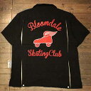 HOUSTON41080BOWLING SHIRT (SKATE)BLACK【HOUSTON】(ヒューストン)正規取扱店(Official Dealer)Cannon Ball(キャノンボール)【あす楽対応/送料無料】