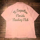 HOUSTON41078BOWLING SHIRT (CLASSIC)PINK【HOUSTON】(ヒューストン)正規取扱店(Official Dealer)Cannon Ball(キャノンボール)【あす楽対応/送料無料】