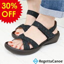 【Fashion THE SALE★30%OFF】リゲッタ カヌー サンダル レディース CJFW3518 和柄 和風 クロスベルト ウェッジソール | コンフ...