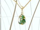 ユニセックス 【5月の誕生石】幸運を運ぶエメラルド・ネックレス(ペンダント) パワーストーン プレゼント Necklace さざれ石 レジン 樹脂 メンズ 男性...