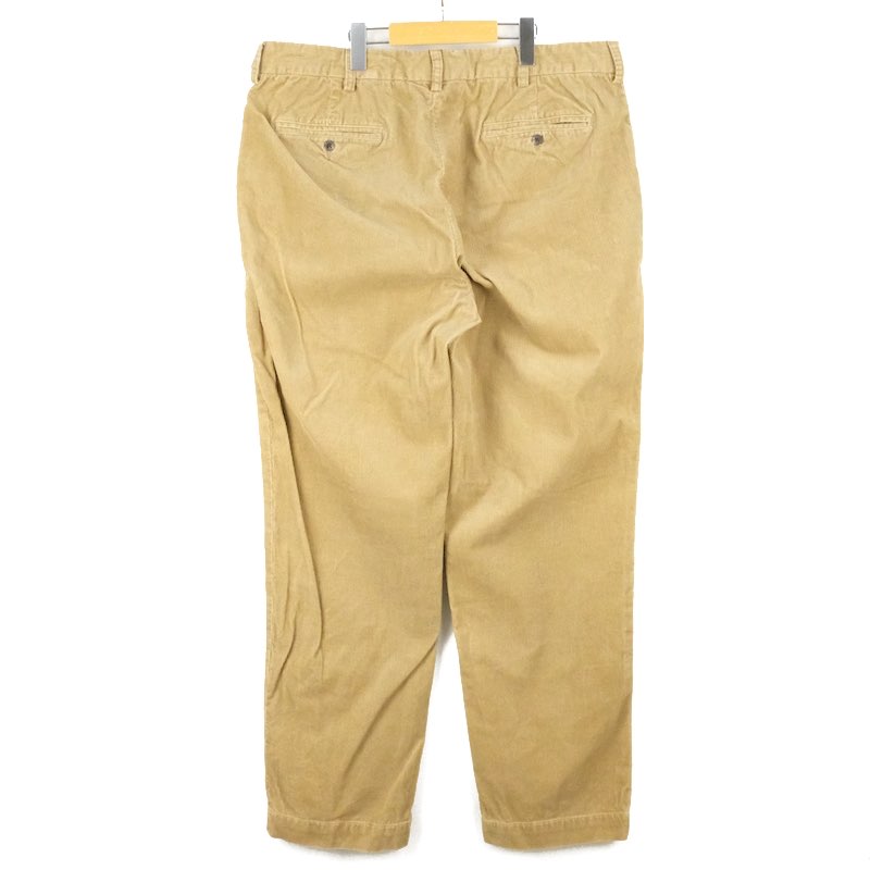 大きいサイズ メンズW38/L32 旧タグ ポロラルフローレン PROSPECT PANT 細畝コットンコーデュロイパンツ コーズパンツ コール天 ウエスト98cm レングス80cm 実寸W38/L31 無地 ベージュ系 pn-0235 BIGサイズ 古着 【中古】