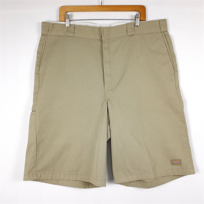 大きいサイズ メンズW40 00 039 s ディッキーズ ワークショートパンツ カーキベージュ系 ウエスト実寸約106cm Dickies ショーツ ハーパン ハーフパンツ ワーク アメリカ古着 USED あす楽対応 pt-1037n【中古】