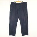 大きいサイズ メンズW37/L31 90's ポロラルフローレン PRESTON PANT コットンチノクロスパンツ ポロチノ チノパン 旧タグ オールドラルフ 実寸ウエスト94cm 股下78.5cm 表記W36/L34 紺 ネイビー系 pn-0817 アメカジ 古着 