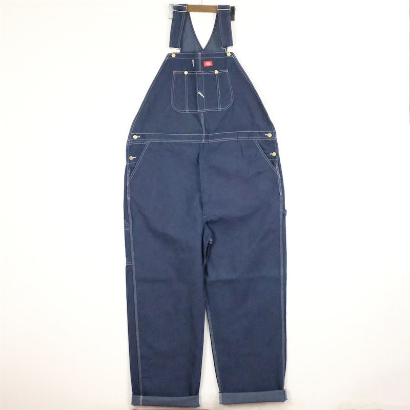 大きいサイズ メンズW46/L32 未使用 ディッキーズ Dickies デニムオーバーオール ウエスト129cm レングス87cm 実寸W50/L34 作業服 ワークウェア オールインワン pn-0843ヴィンテージ ビンテージ アメリカ古着 BIGサイズ USED 古着 【中古】