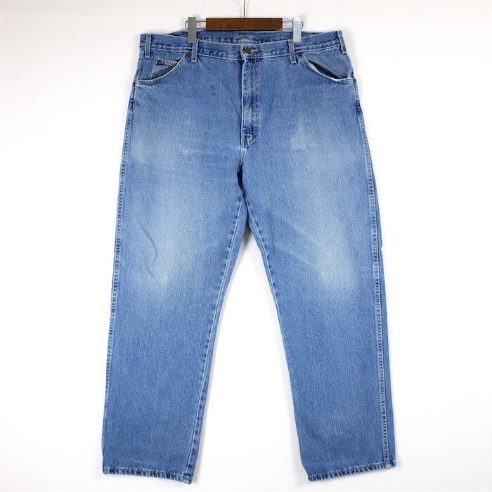 大きいサイズ メンズW40 ディッキーズ ワーク 5ポケット デニムパンツ RELAXED FIT ストレート ブルー ウエスト実寸約100cm Dickies WORK ジーンズ カジュアル アメリカ古着 USED あす楽対応 pt-1140【中古】