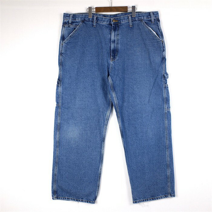 �傫���T�C�Y �����YW44 RK Brand �f�j���y�C���^�[�p���c �X�g���[�g �u���[ �E�G�X�g������112cm CARPENTER ���[�N �W�[���Y �A�����J�Ò� USED BIG   pt-1157 ���� 