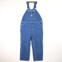大きいサイズ メンズW42/L30 リバティ LIBERTY OVERALLS デニムオーバーオール 実寸ウエスト117cm 股下73.5cm 実寸W46/L2...