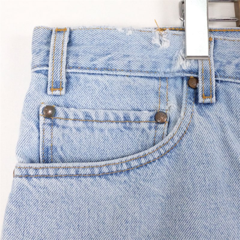 大きいサイズ メンズW44/L32 00's ブラウンタブ リーバイス Levi's 540-0338 5ポケット デニムパンツ テーパードシルエット 実寸ウエスト108cm 股下81cm W42/L31相当 ジップフライ ジーンズ Gパン デニムブルー系 pn-1107 アメカジ 古着 【中古】