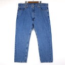 傫TCY YW42 [oCX 505 STRAIGHT FIT fjpc e[p[hXg[g u[ EGXg106cm ҉76cm Levi's W[Y W[p AJÒ USED BIG yΉ pt-1247yÁz