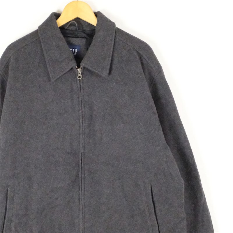 大きいサイズ メンズUS-XLサイズ 00's 旧タグ GAP ギャップ キルティングライター 長袖ウールスウィン..