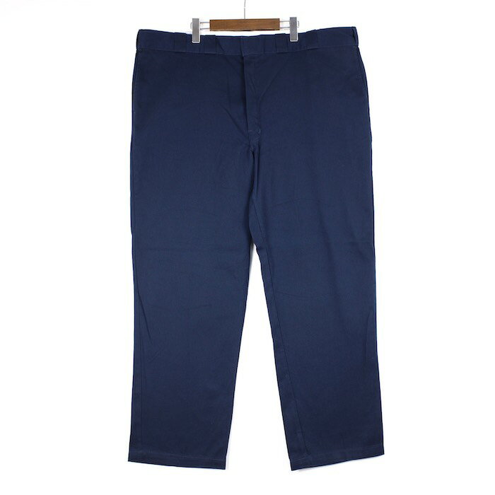 特大 超大きいサイズ メンズW46 ディッキーズ 874 FLEX ワークパンツ Original Fit ダークネイビー ウエスト実寸約117cm 股下79cm Dickies アメリカ古着 USED BIG あす楽対応 pt-1346【中古】