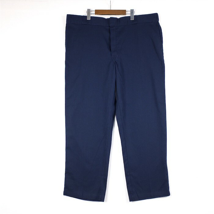 大きいサイズ メンズW44 ディッキーズ 874 FLEX ワークパンツ Original Fit ダークネイビー ウエスト実寸約112cm 股下75.5cm Dickies アメリカ古着 USED BIG あす楽対応 pt-1349【中古】