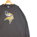 傫TCY YUS-3XLTCY NFL TEAM APPAREL N[lbN vgTVc Minnesota Vikings wU[O[ ͖136cm AJtbg{[ OX[u T AJÒ USED BIG t-2542nyÁz