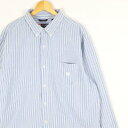 大きいサイズ メンズUS-2XLサイズ チャップス CHAPS 長袖ボタンダウンシャツ BDシャツ オックスフォード カジュアル アメカジ 胸囲約134cm ス...