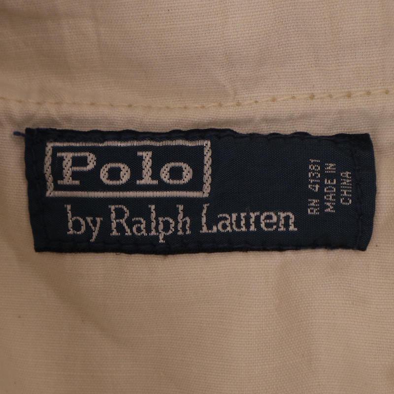 大きいサイズ メンズW40 90's ポロラルフローレン POLO RALPH LAUREN カーゴショーツ カーゴパンツ ショートパンツ 実寸ウエスト103cm ベージュ系 pc-0027 アメカジ ビンテージ オールド 古着 【中古】