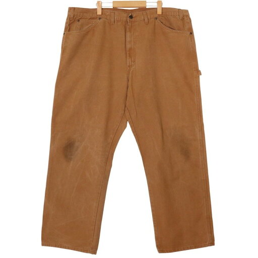 大きいサイズ メンズW44/L32インチ ディッキーズ Dickies 1939RBD ダック地 ペインターパンツ ワークパンツ カーペンター 実寸ウエスト111cm ブラウン系 pc-0101 アメカジ ビンテージ オールド 古着 【中古】 大きいサイズ メンズW44/L32インチ ディッキーズ Dickies 1939RBD ダック地 ペインターパンツ ワークパンツ カーペンター 実寸ウエスト111cm ブラウン系 pc-0101 アメカジ ビンテージ オールド 古着 【中古】