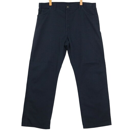 大きいサイズ メンズW40/L30インチ ディッキーズ Dickies C798DN ワークパンツ 実寸ウエスト102cm ネイビー系 pc-0195 アメカジ ビンテージ オールド 古着 【中古】 大きいサイズ メンズW40/L30インチ ディッキーズ Dickies C798DN ワークパンツ 実寸ウエスト102cm ネイビー系 pc-0195 アメカジ ビンテージ オールド 古着 【中古】