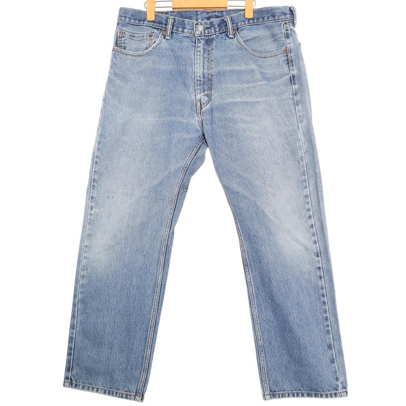 大きいサイズ メンズW38/L30サイズ リーバイス Levi's 505 デニムパンツ ストレートデニム Gパン ジーンズ 実寸ウエスト98cm 股下：75cm ブルーデニム系 pc-0353 アメカジ ビンテージ オールド 古着 【中古】