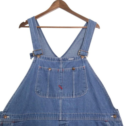 特大 超大きいサイズ メンズW52 90's ビッグマック デニムオーバーオール ブルー 雰囲気系 ウエスト実寸約123cm 股下60.5cm BIG MAC ワーク ビンテージ アメリカ古着 USED BIG あす楽対応 hpc-0011【中古】