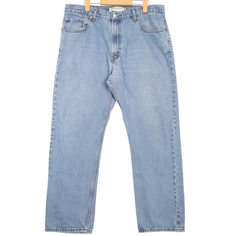 大きいサイズ メンズW38 00's リーバイス 505 REGULAR FIT デニムパンツ ストレート ジッパーフライ ブルー 実寸約ウエスト96cm 股下77.5cm Levi's 505-4891 ジーンズ ジーパン アメリカ古着 USED BIG あす楽対応 hpc-0021【中古】