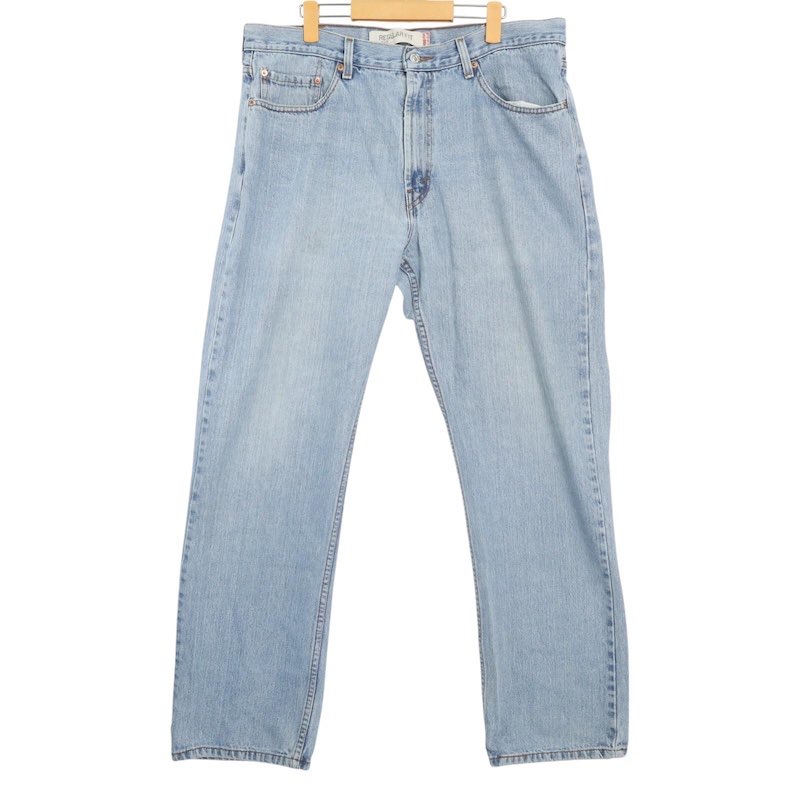大きいサイズ メンズW38 00's リーバイス 505 REGULAR FIT デニムパンツ ストレート ジッパーフライ ブルー 実寸約ウエスト98cm 股下78.5cm Levi's ジーンズ ジーパン アメリカ古着 USED BIG あす楽対応 hpc-0022【中古】