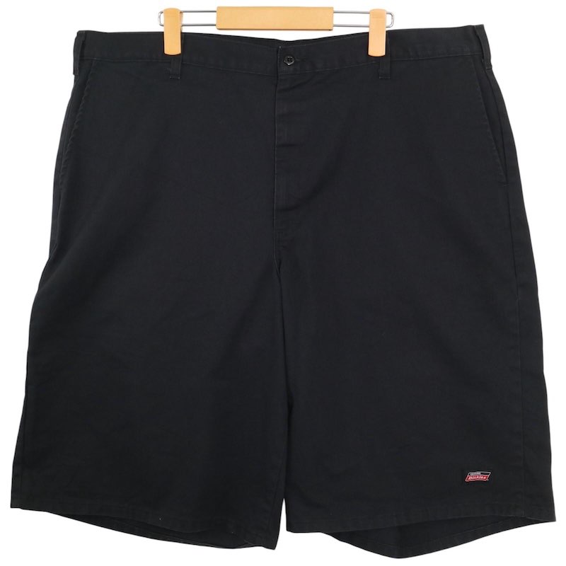 大きいサイズ メンズW42サイズ ディッキーズ Dickies 7134838BK T/Cツイル ワークショーツ ワークパンツ ショートパンツ 実寸ウエスト108cm ブラック系 pc-0460 アメカジ ビンテージ 古着 【中古】