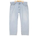 大きいサイズ メンズW42/L30インチ リーバイス Levi's 505-4834 5ポケットデニムパンツ ストレートシルエット ジーンズ Gパン 実寸ウエスト102cm アイスブルー系 pc-0490 アメカジ ビンテージ 古着 【中古】(4)
