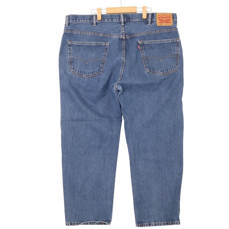 大きいサイズ メンズW44/L30インチ リーバイス Levi's 550-4886 5ポケットデニムパンツ テーパードシルエット ジーンズ Gパン 実寸ウエスト112cm ブルーデニム系 pc-0496 アメカジ ビンテージ 古着 【中古】