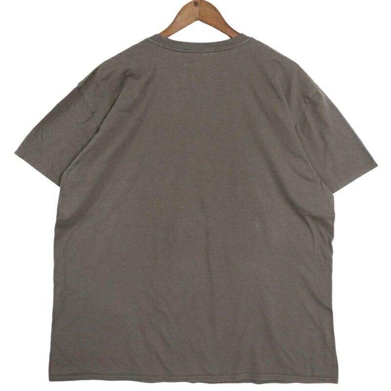 大きいサイズ メンズUS-2XLサイズ フットルース クルーネック 半袖プリントTシャツ ケヴィンベーコン ダークグレー 胸囲約126cm Footloose ムービー 映画 アメリカ古着 USED BIG hsc-0562n【中古】