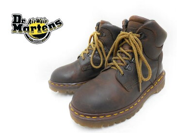 希少廃盤英国製！【Dr.Martens : ドクターマーチン】プレーントゥワークブーツ【サイズ：UK5/24cm】【カラー：ダークブラウン系】f-2766【中古】【USED】【古着】【あす楽対応】【メンズ レディース 靴】【160201】