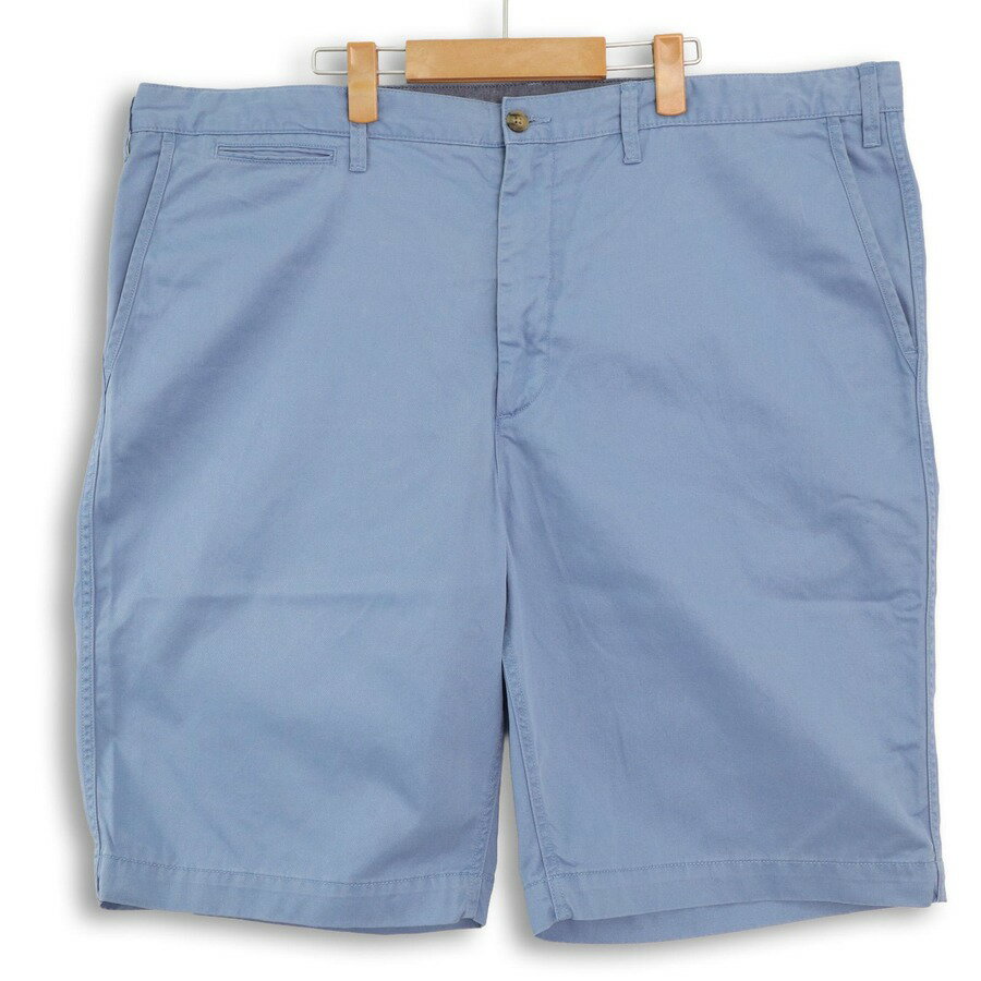 Rakuten - 大きいサイズ メンズW44T ポロラルフローレン POLO RALPH LAUREN CLASSIC FIT チノパン ショーツ ハーフパンツ 実寸ウエスト118cm ブルー系 hpc-0177 【アメカジ】【古着】【中古】