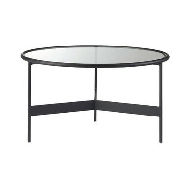 ガラステーブル ラウンドテーブル テーブル サイドテーブル 黒 丸 おしゃれ スタイリッシュ モダン Lサイズ シンプル リビング 寝室