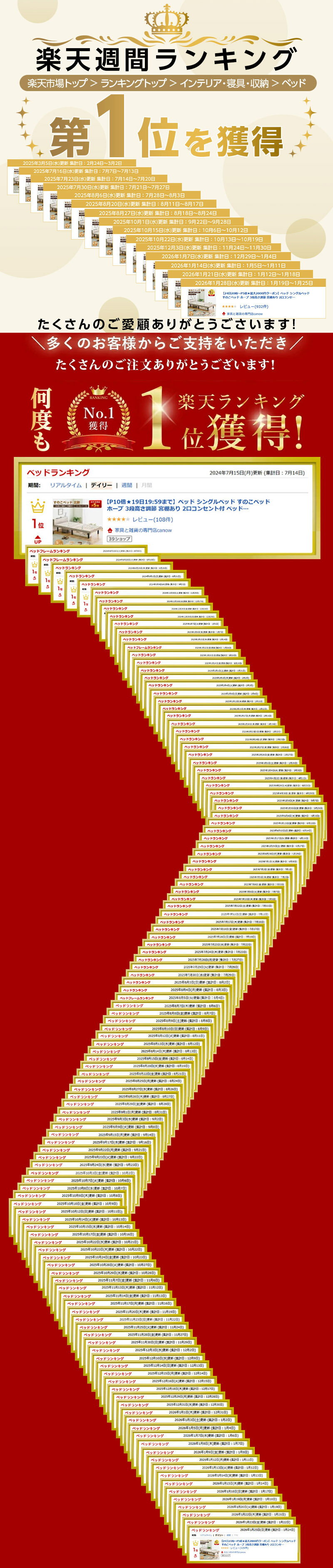 【2/1★P5倍&最大1000円クーポン】ベッド シングルベッド すのこベッド ホープ 3段高さ調節 宮棚あり 2口コンセント付 ベッドフレーム 収納 通気性 低圧メラミン 傷に強い ベッド シングル 宮 北欧 ブラウン ナチュラル グレー