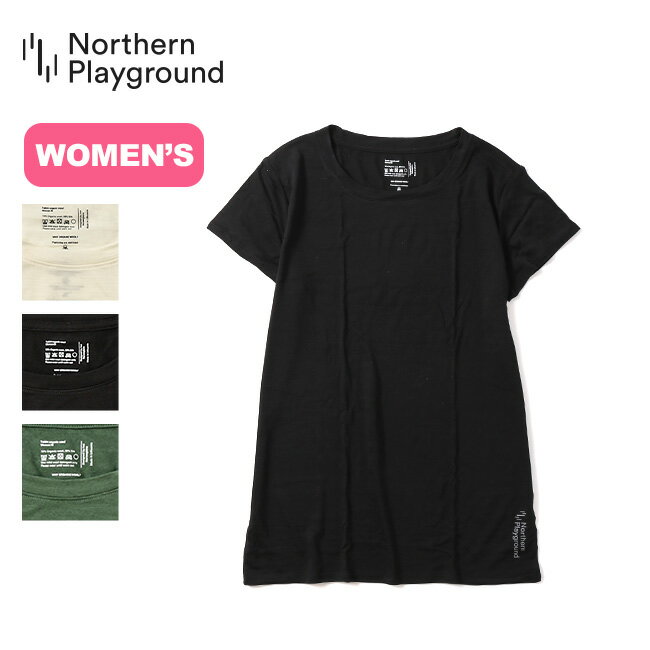 ノーザンプレイグラウンド オーガニックTシャツ NORTHERN PLAYGROUND レディース トップス プルオーバー カットソー ロンT ロングTシャツ キャンプ アウトドア