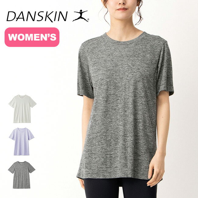 ダンスキン ノンストレスロングレングスワイドTEE DANSKIN NON STRESS LONG LENGTH WIDE TEE ウィメンズ レディース DA721108 Tシャツ 半袖 ショートスリーブT トップス キャンプ アウトドア 【正規品】