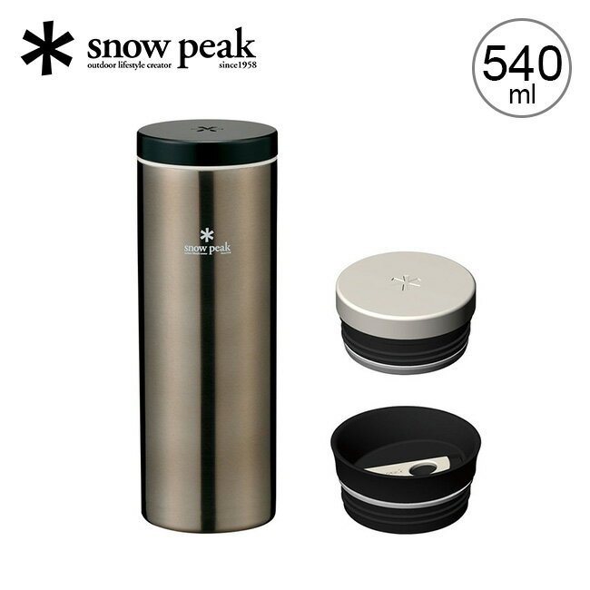 楽天OutdoorStyle サンデーマウンテンスノーピーク システムボトル500 snow peak System Bottle 500ml TW-071R 水筒 すいとう 保温 保冷 ボトル 直飲み おしゃれ キャンプ アウトドアリビング フェス 【正規品】