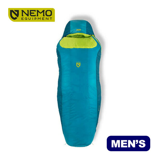 ニーモ テンポ20 メンズ NEMO TEMP&trade; 20 Men's NM-TMP-M20 男性用 寝袋 シュラフ マミー型 スプーンシェイプ 寝返りできる 車中泊 仮眠 車内泊 防災 非常用 防災用品 防災用 災害対策 緊急用 キャンプ アウトドア 【正規品】