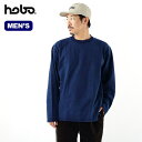 【SALE 20 OFF】ホーボー アーチザンL/SクルーネックTシャツコットンヘビーウェイトジャージ hobo ARTISAN L/S CREW NECK TEE COTTON HEAVYWEIGHT JERSEY メンズ HB-C3404 トップス Tシャツ ロングスリーブ 長袖 キャンプ アウトドア