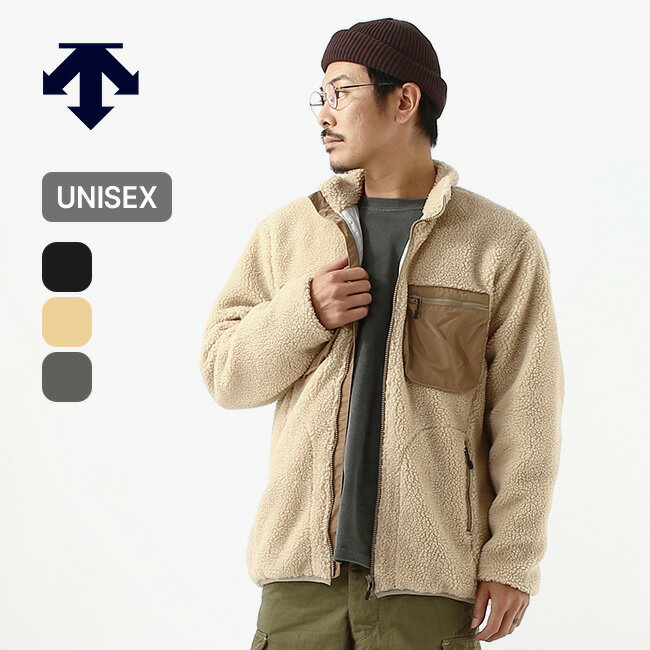 デサント ボアフリースジャケット DESCENTE BOA FLEECE JACKET ユニセックス DHUSJC34 トップス ジャケット アウター コート フリース キャンプ アウトドア