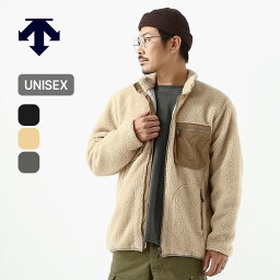 デサント ボアコート メンズ デサント ボアフリースジャケット DESCENTE BOA FLEECE JACKET ユニセックス DHUSJC34 トップス ジャケット アウター コート フリース キャンプ アウトドア